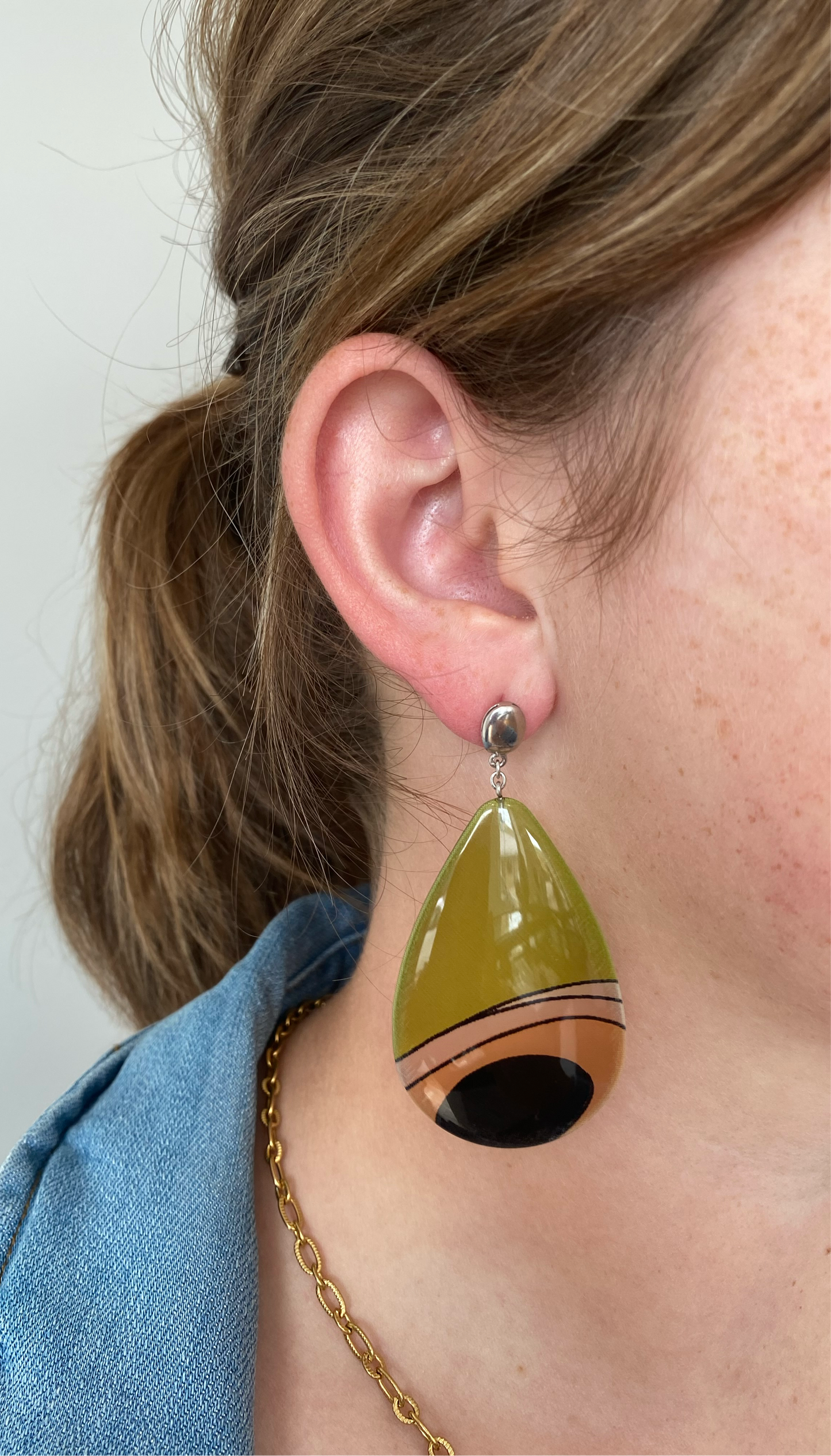 Pucci Vintage Scarf Earrings