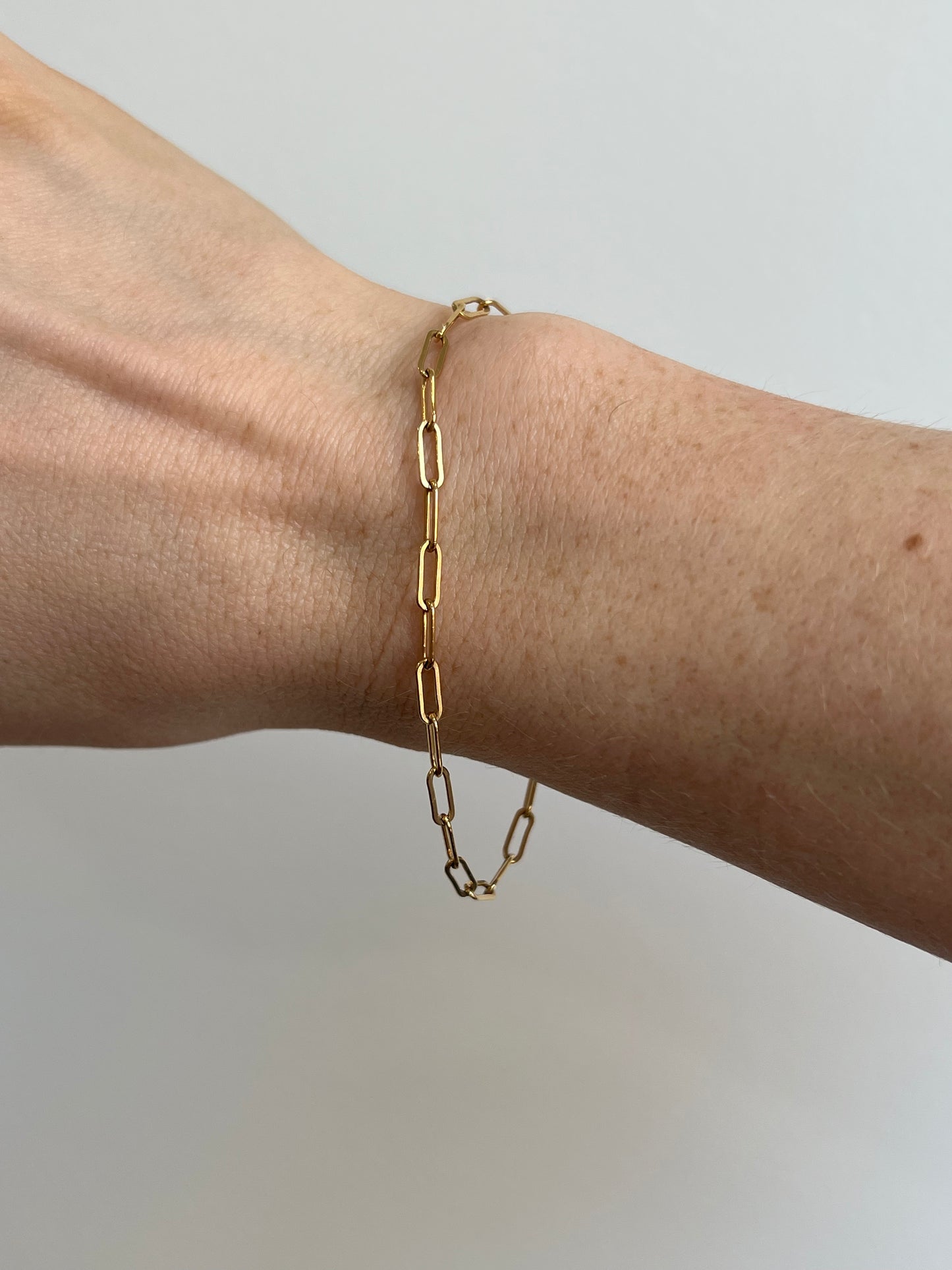Paper Clip Bracelet - Gold Filled