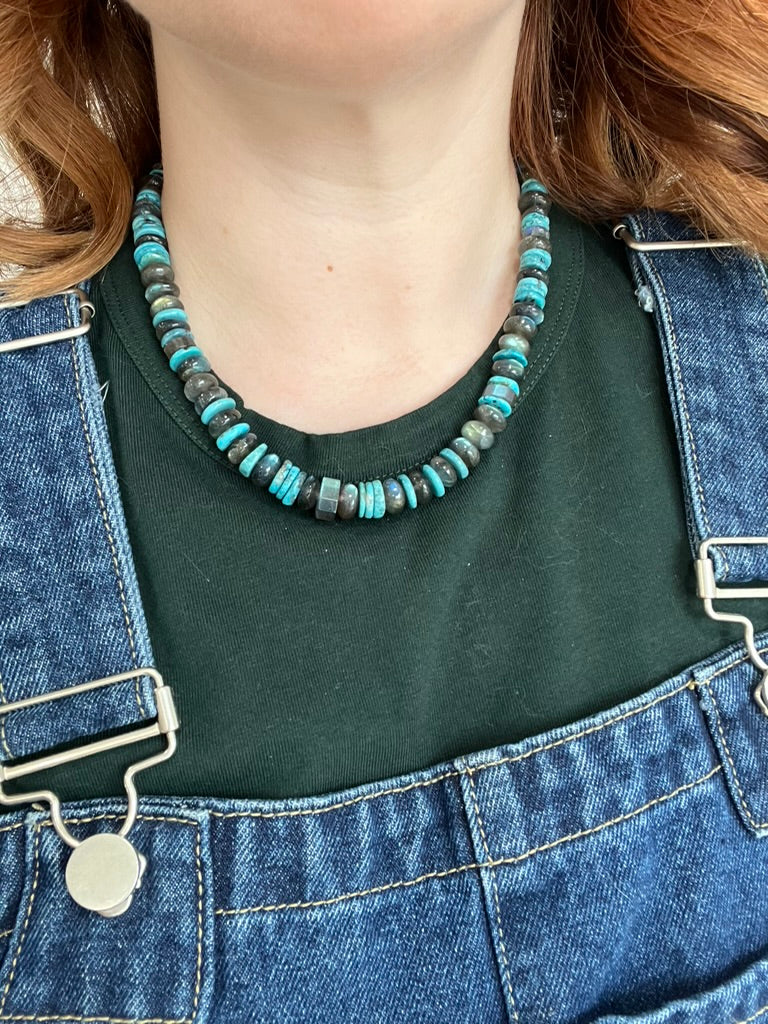 Turquoise and Labradorite Necklace