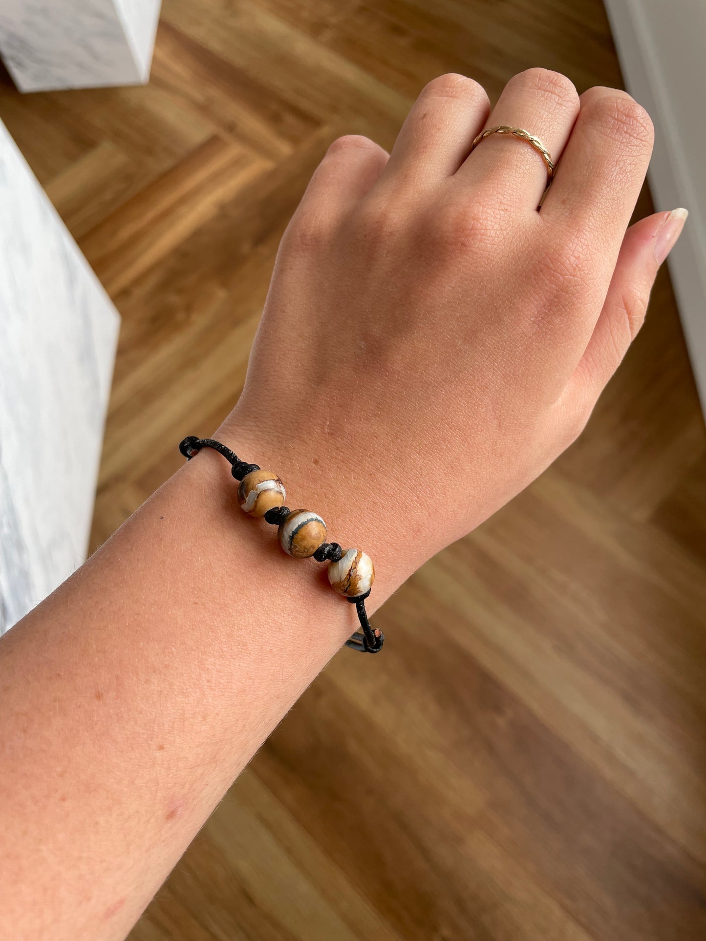 Woolly Mammoth Leather Bracelet