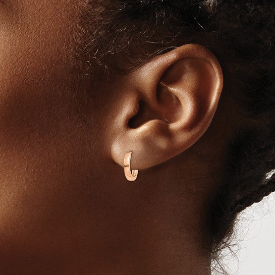 Rose Gold Hinged Earrings