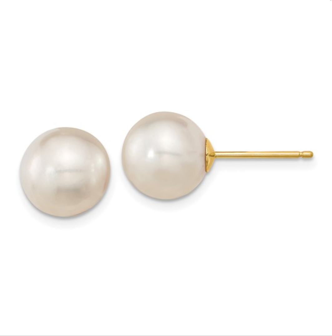 Freshwater Pearl 10.5 mm Earrings