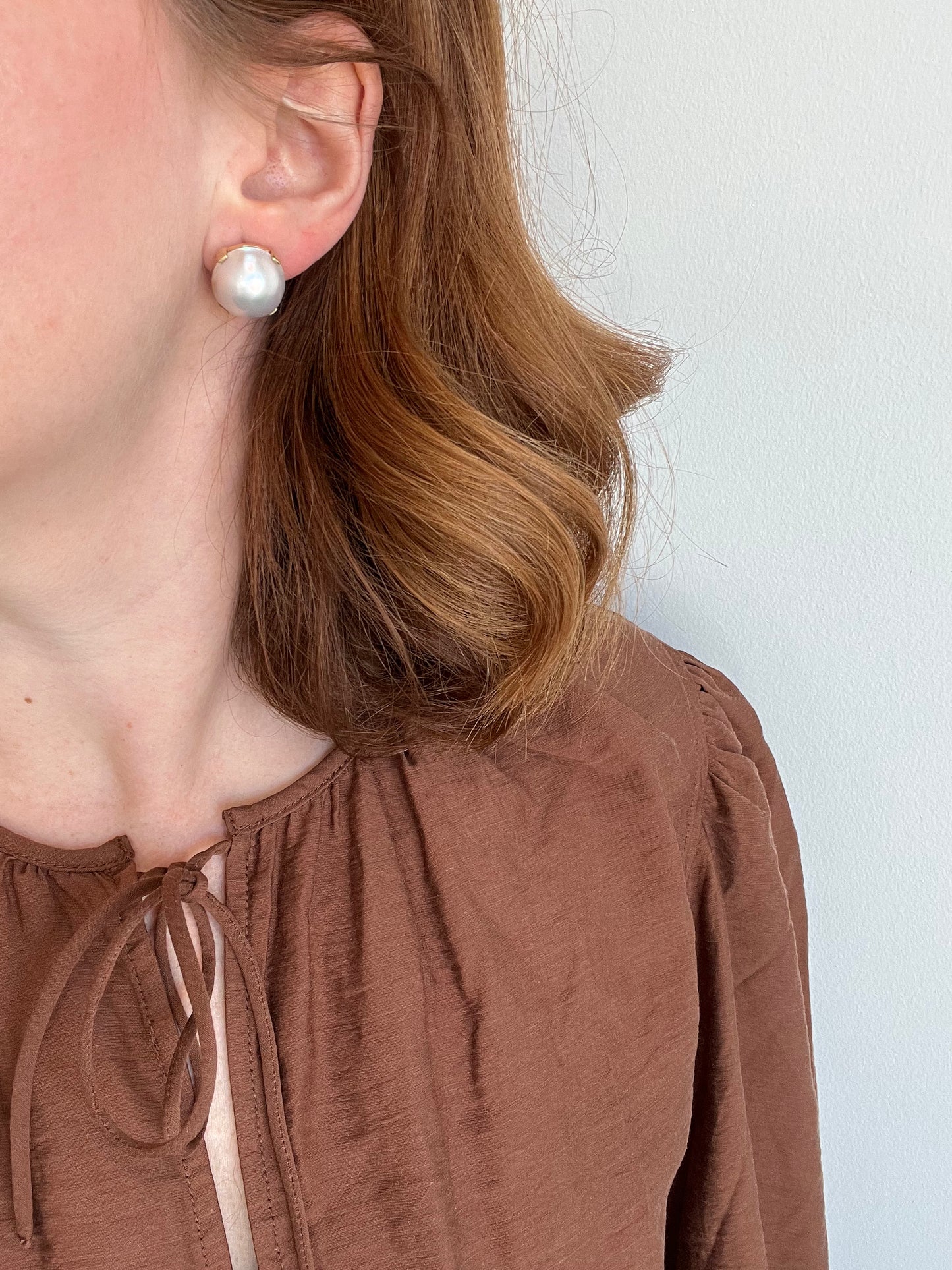 Mabe Pearl Earrings