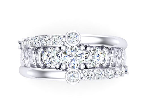 Custom Treasured Diamond Ring