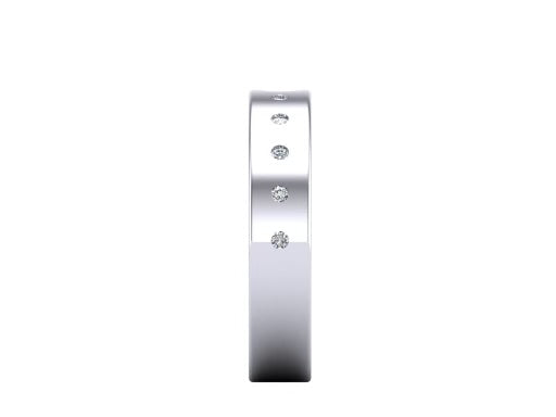 Flush Set Diamond Band