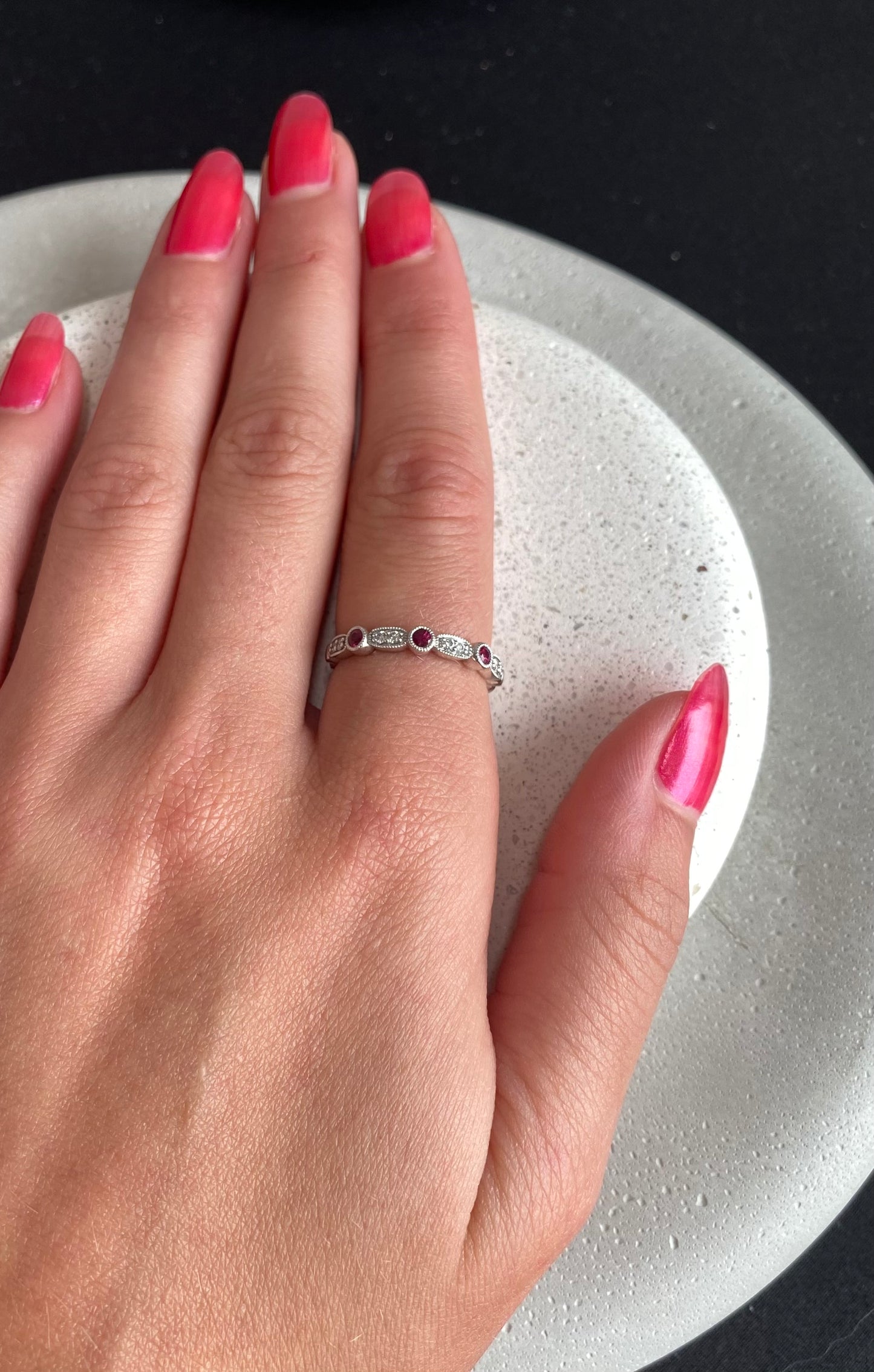 Ruby and Diamond Stacking Band