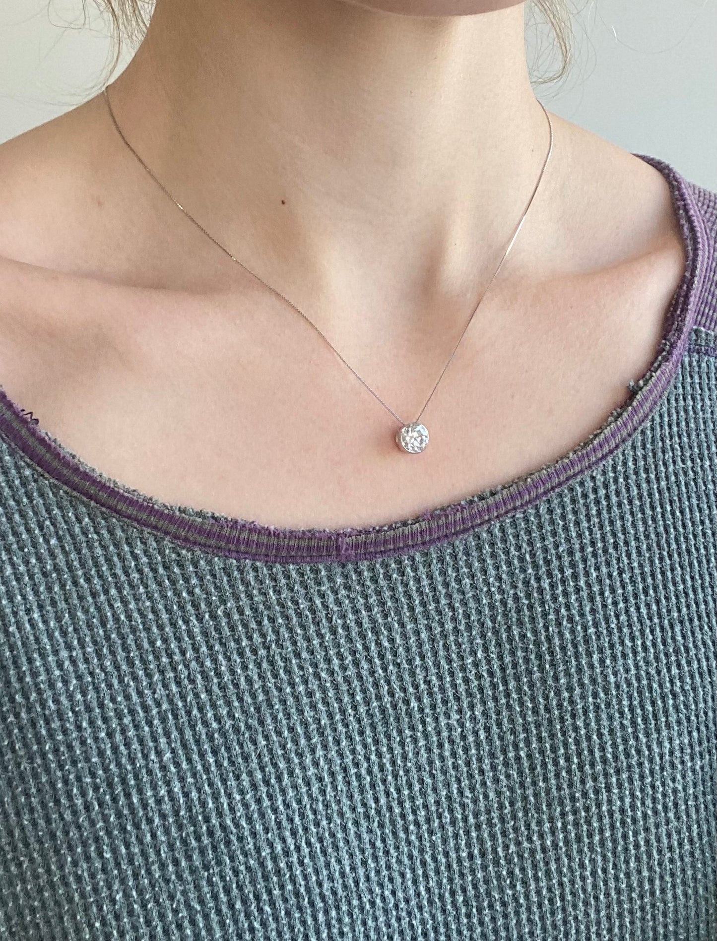 1 ct Lab Diamond Seamless Pendant