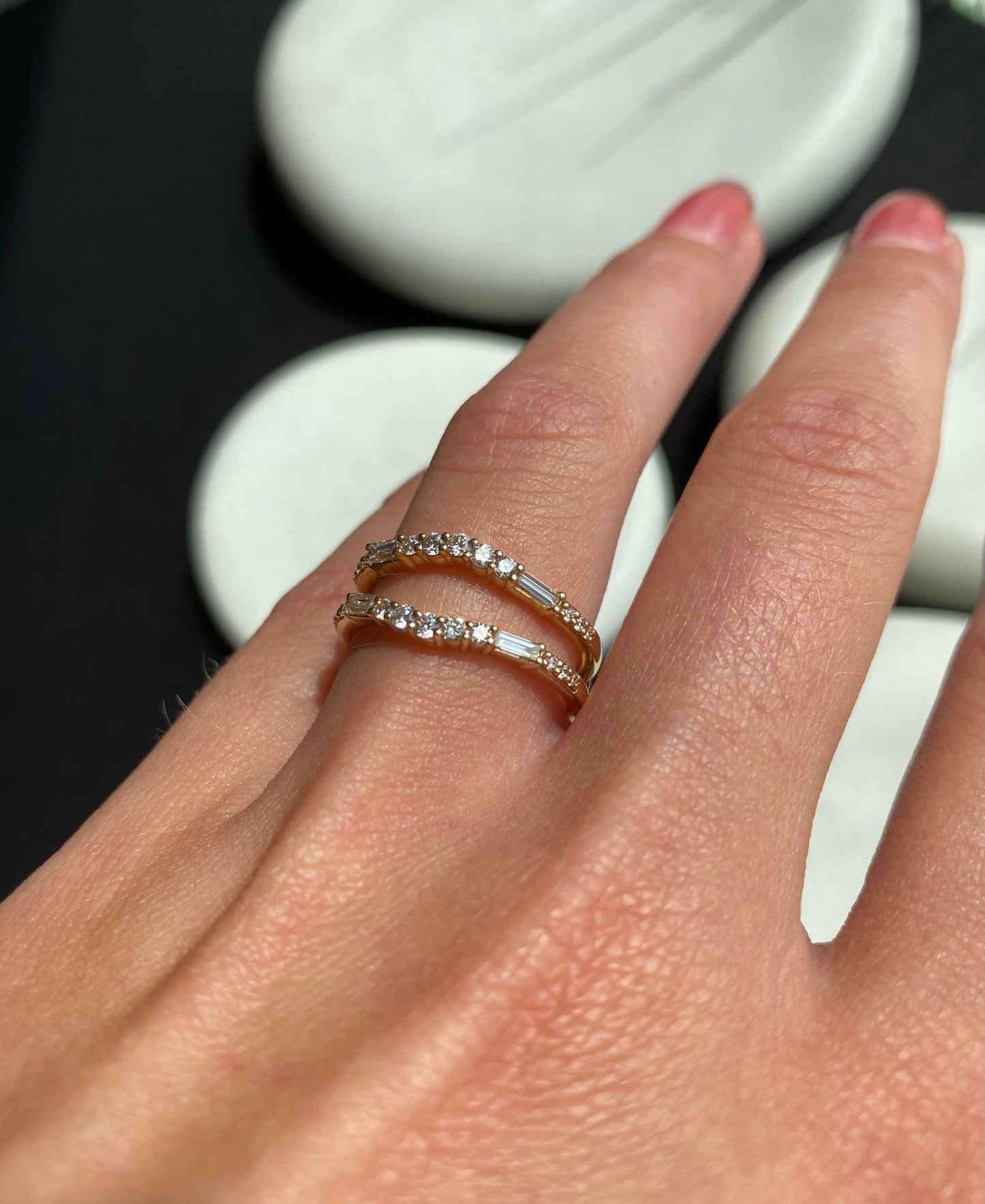 Gold Diamond Ring Guard