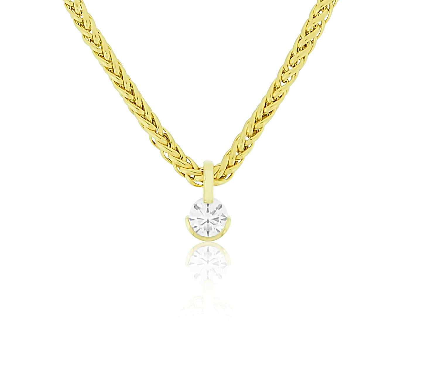 Stunning Diamond Custom Pendant with Gold Chain