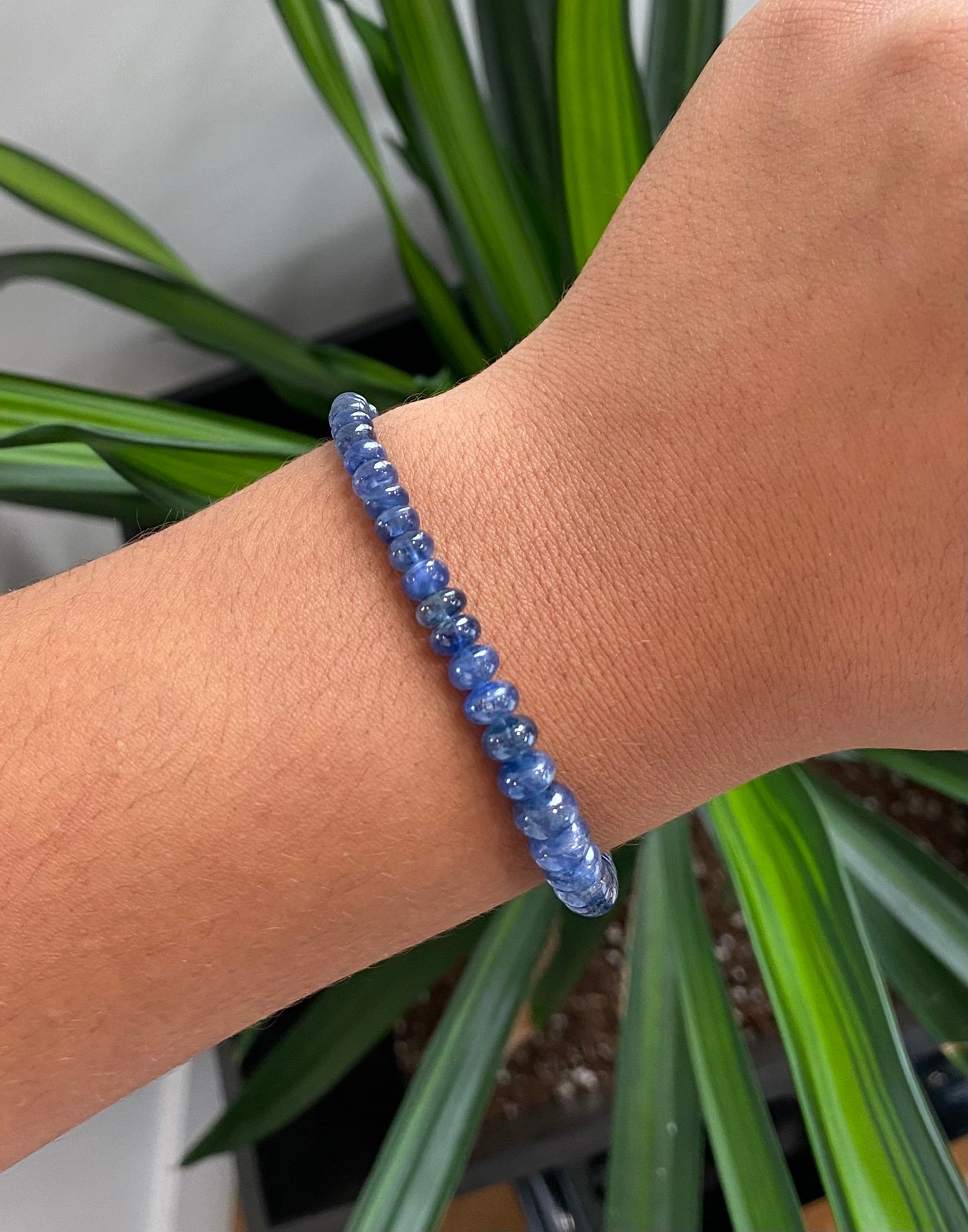 Sapphire Roundel Beaded Bracelet