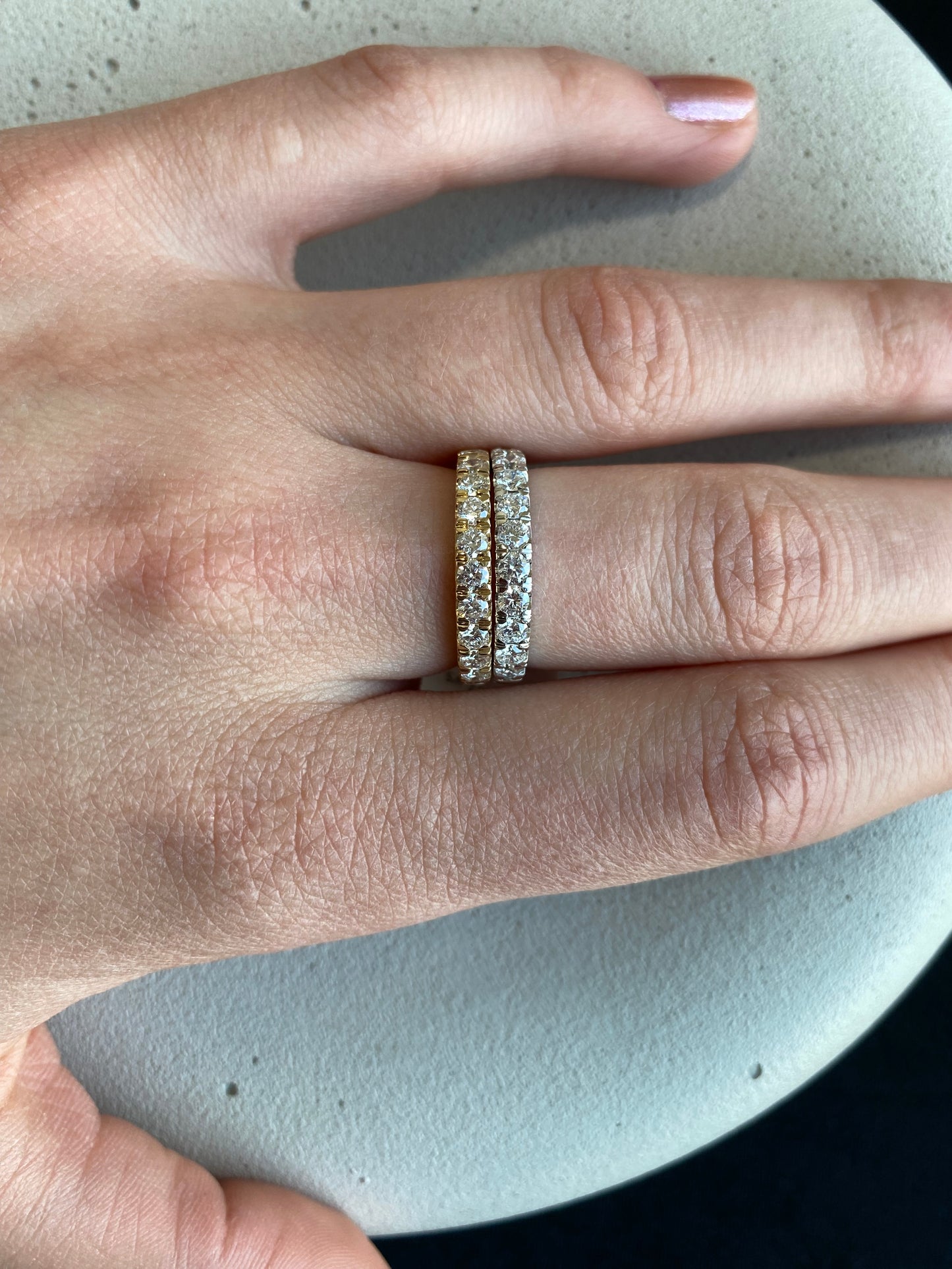 0.75 ct Lab Diamond Band - Yellow Gold