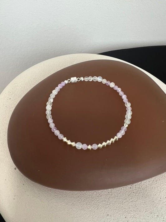 Amethyst and Moonstone Bracelet