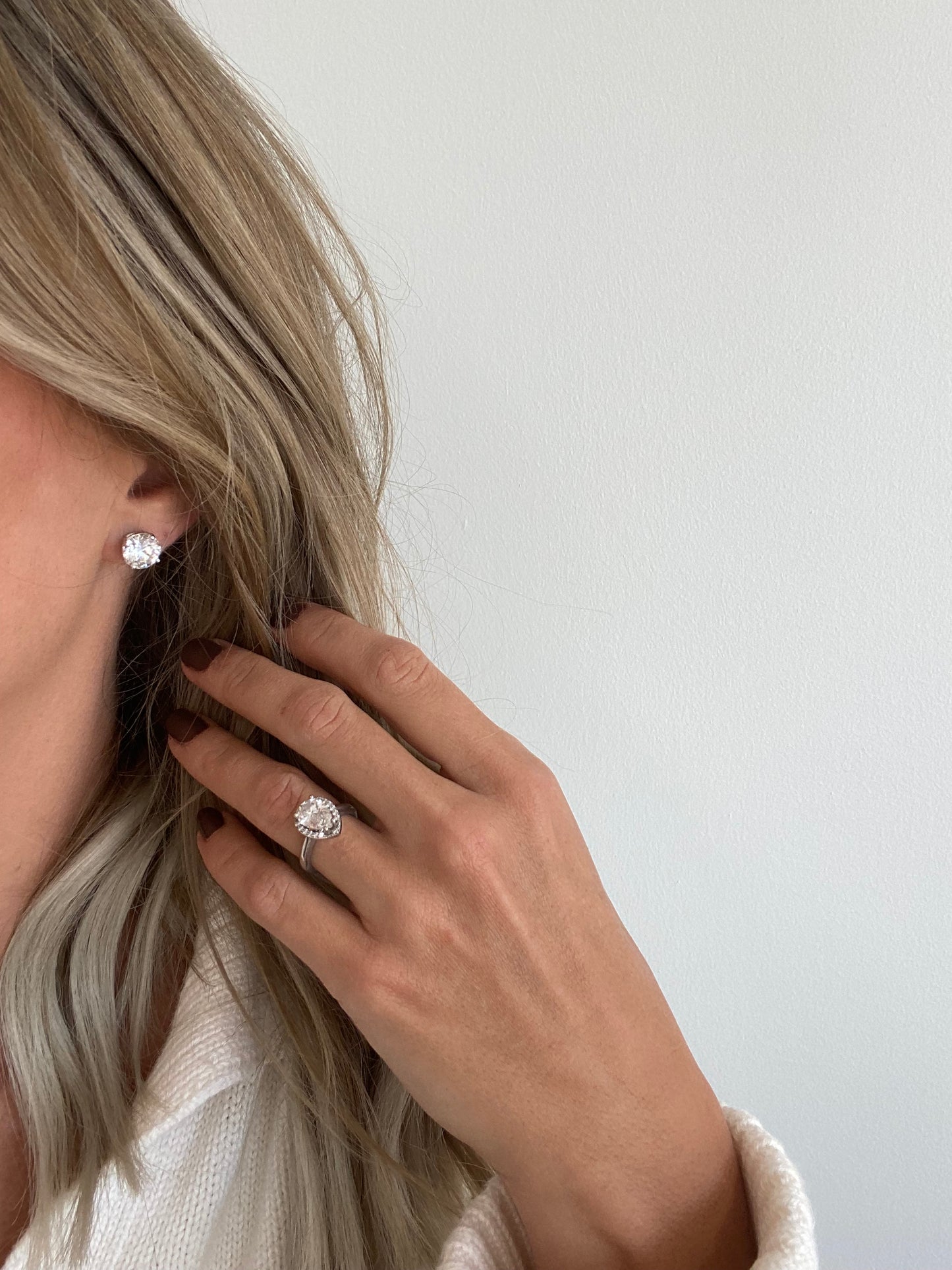 Diamond Studs Lab Grown 4 carat total weight