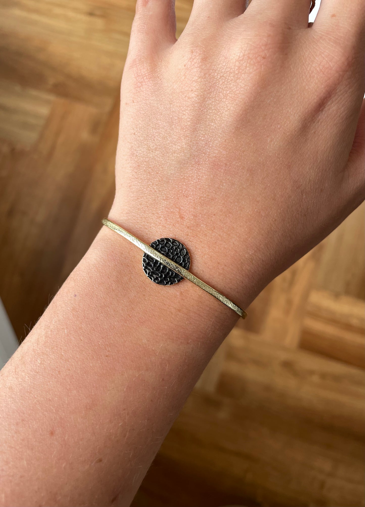 Textured Disc Bangle