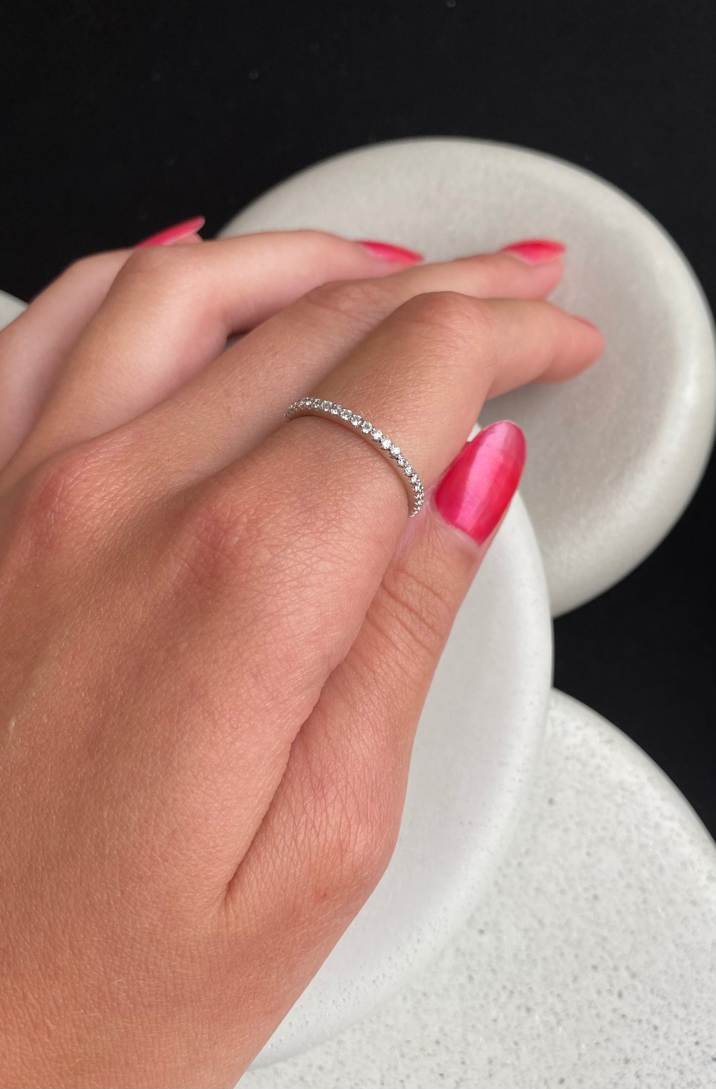 Thin Diamond Anniversary Band