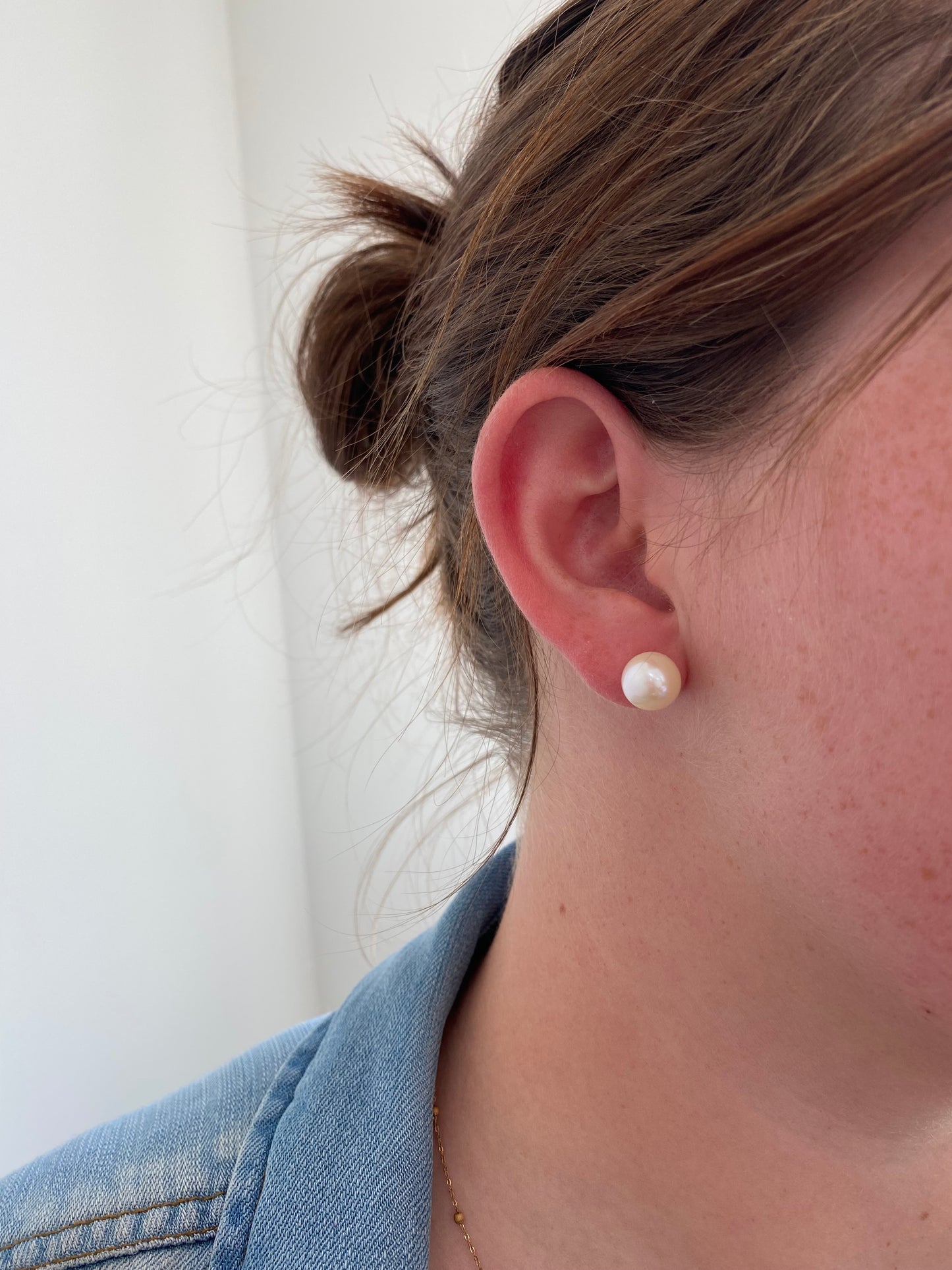 10mm Freshwater Pearl Studs