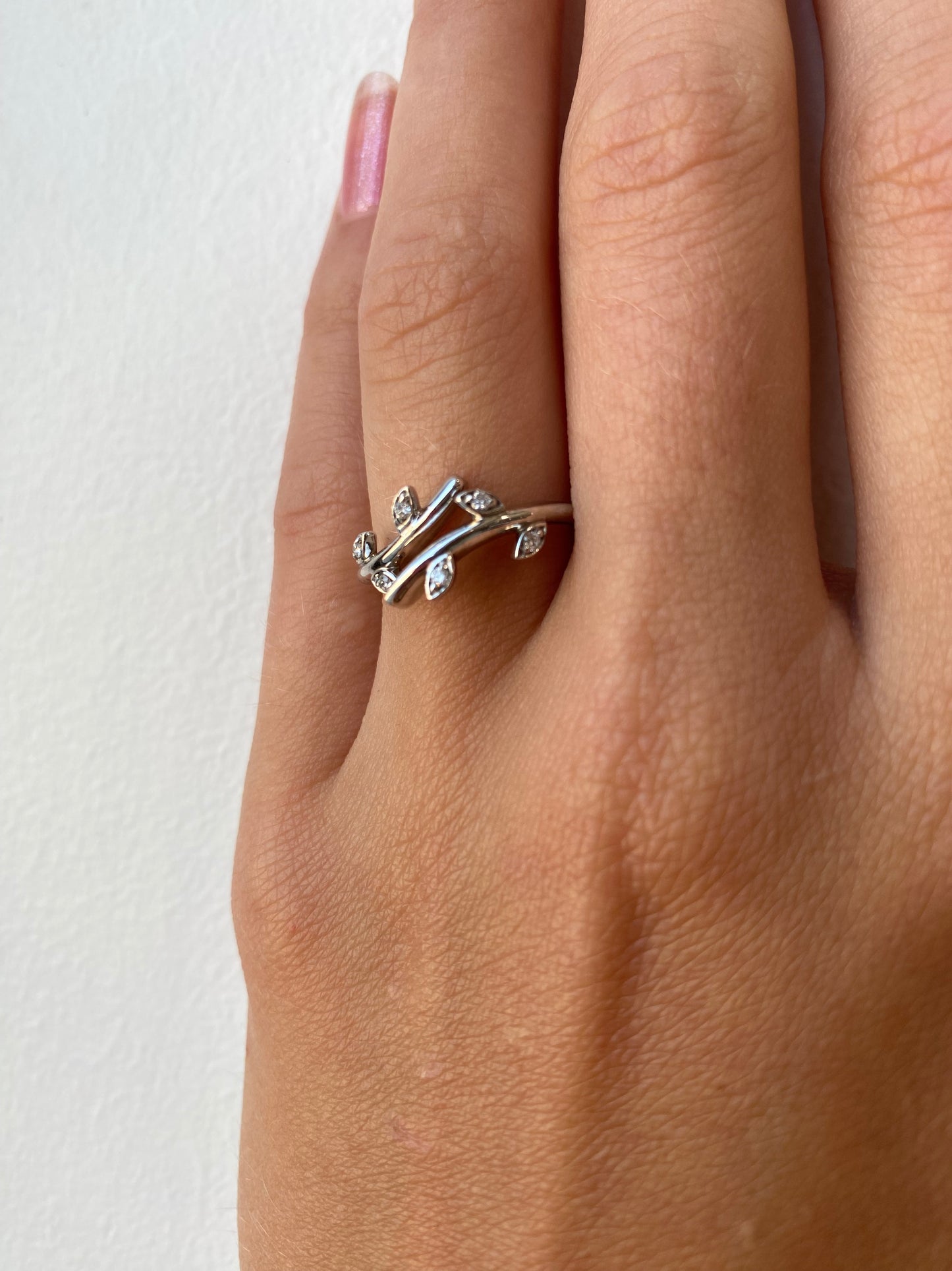 Branch Diamond Open Ring