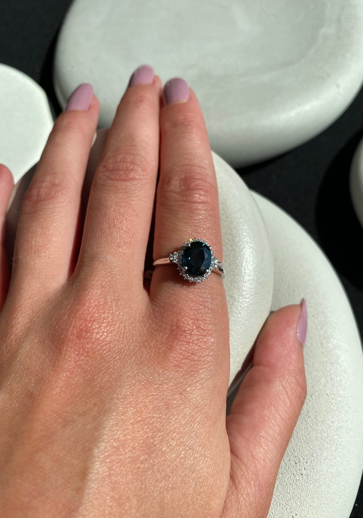Sapphire and Diamond Ring