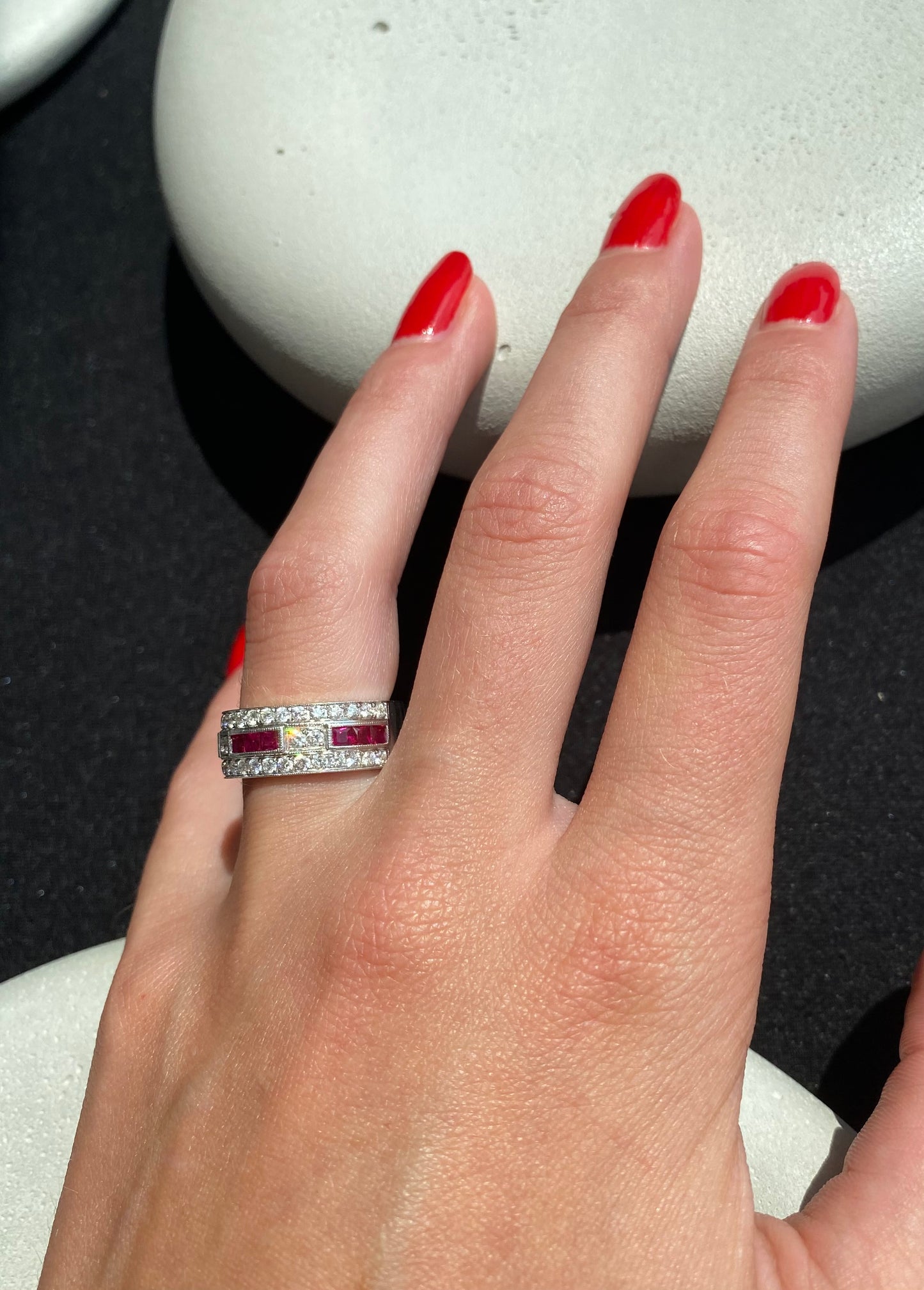 Ruby and Diamond Band