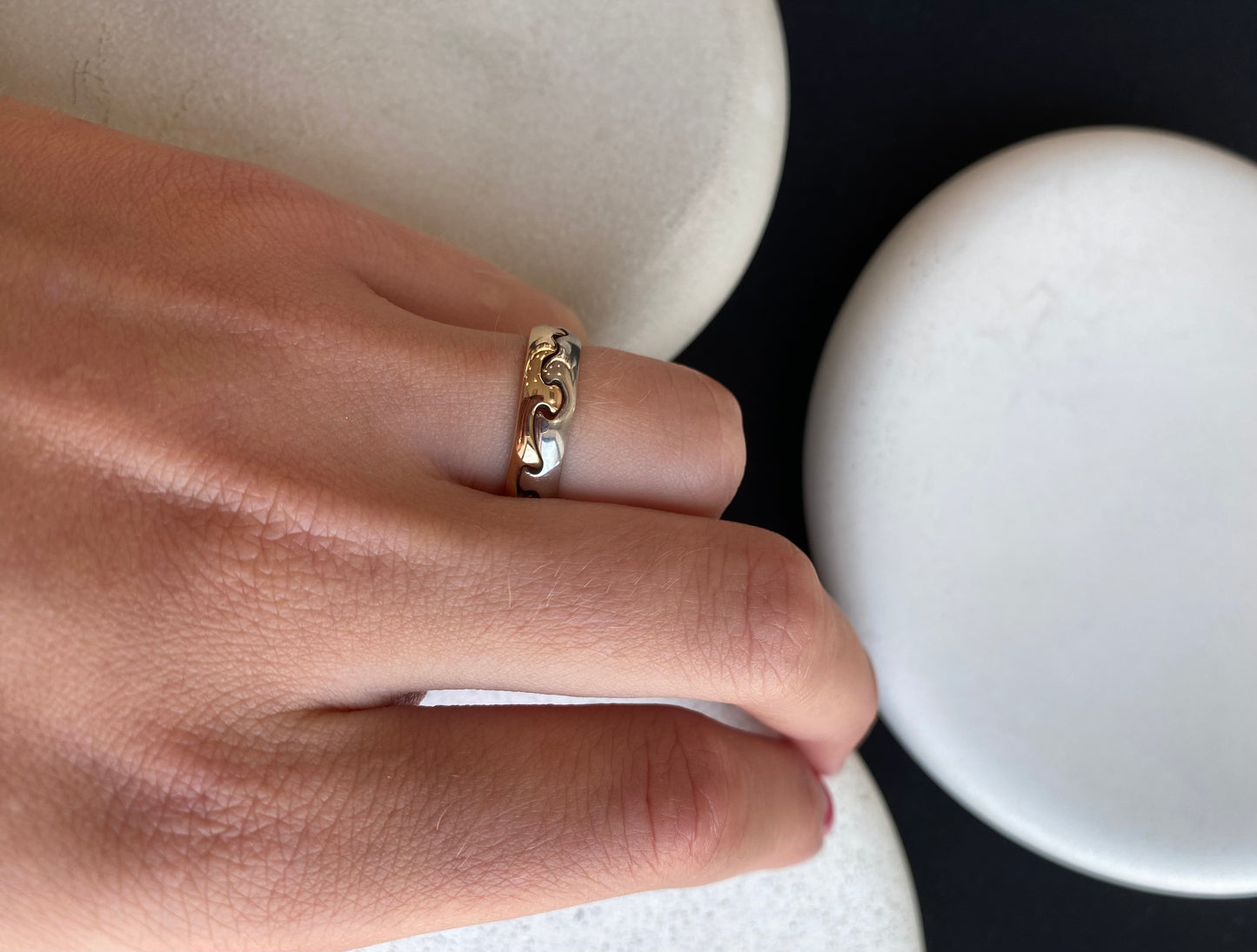 Waters Edge Two Tone Ring
