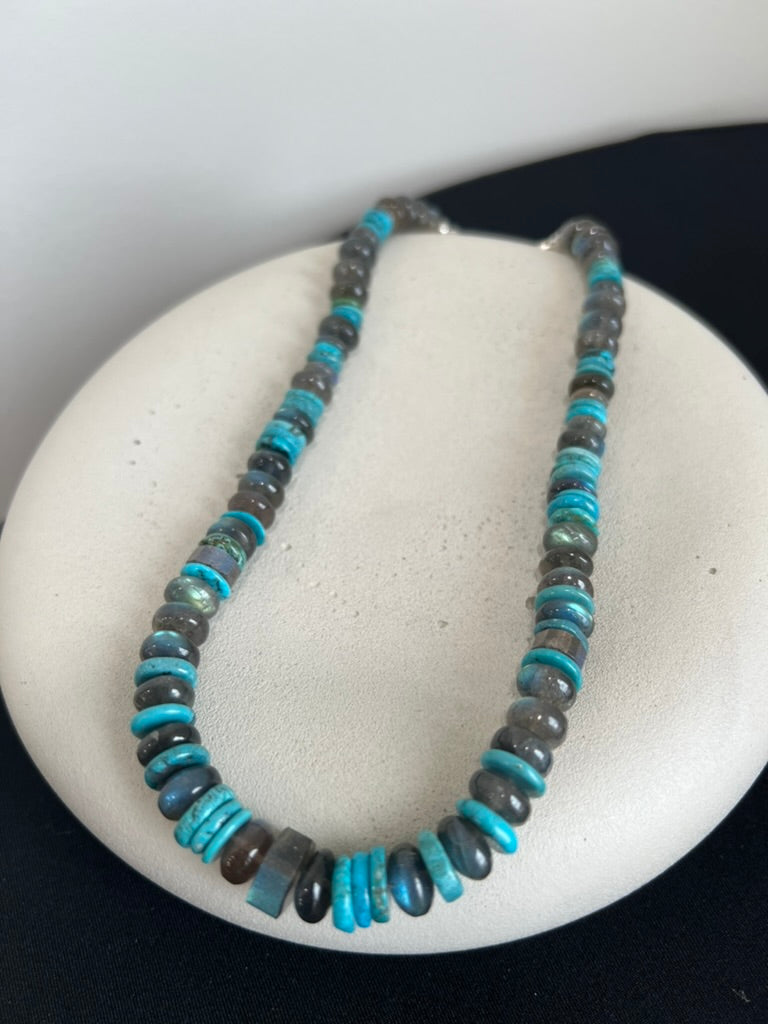 Turquoise and Labradorite Necklace