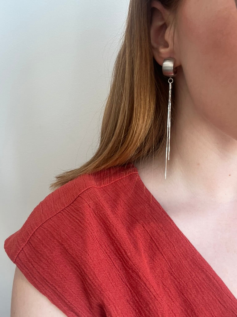 Shimmer Earrings - Hoop Top