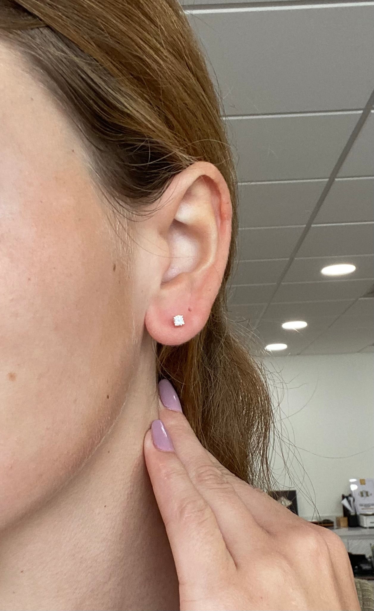 Diamond Studs in Rose Gold