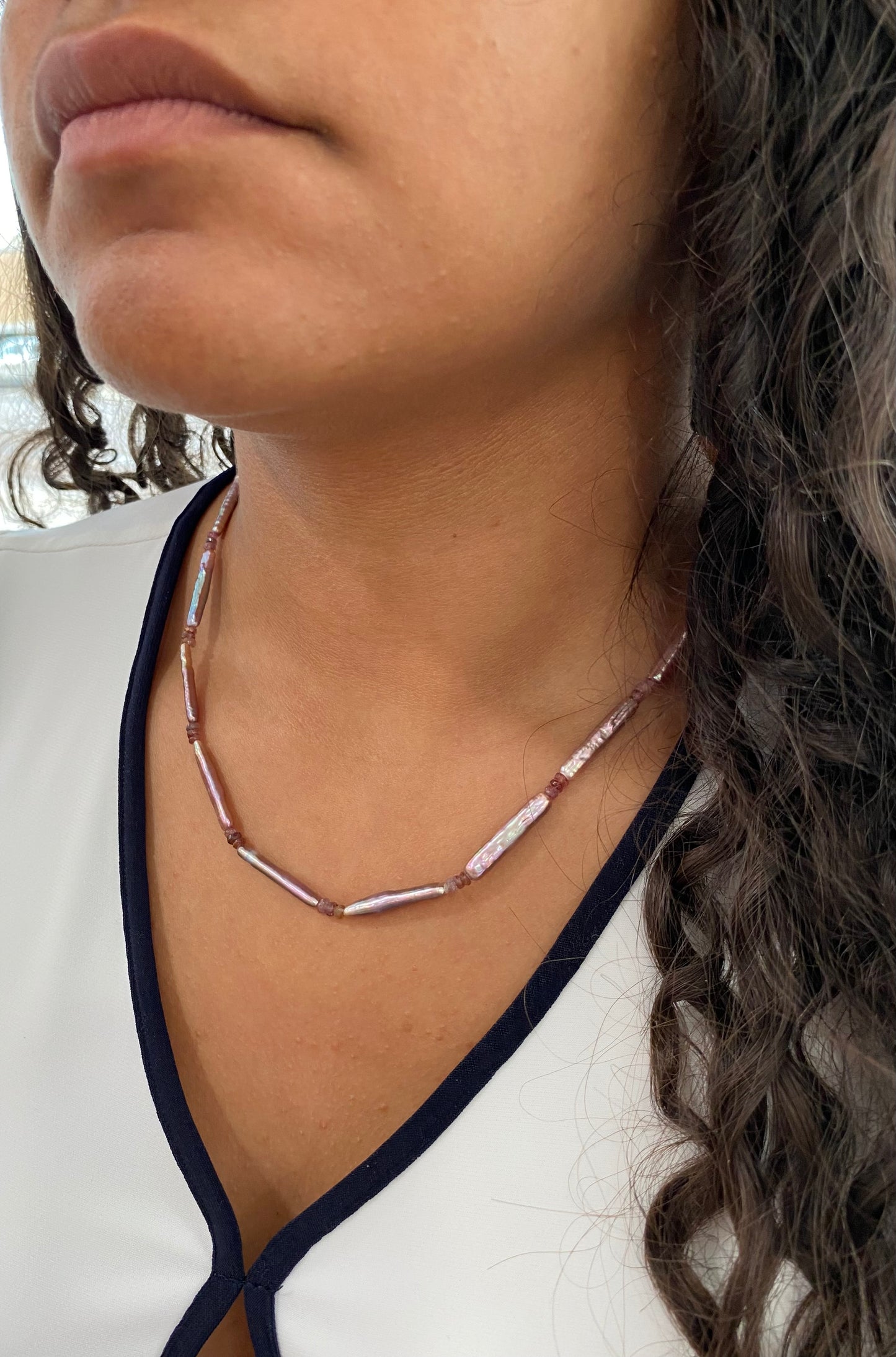 Keshi Pearl Stick Strand