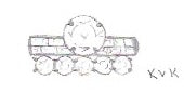 Baguette Stacked Bands with Wowza Diamond