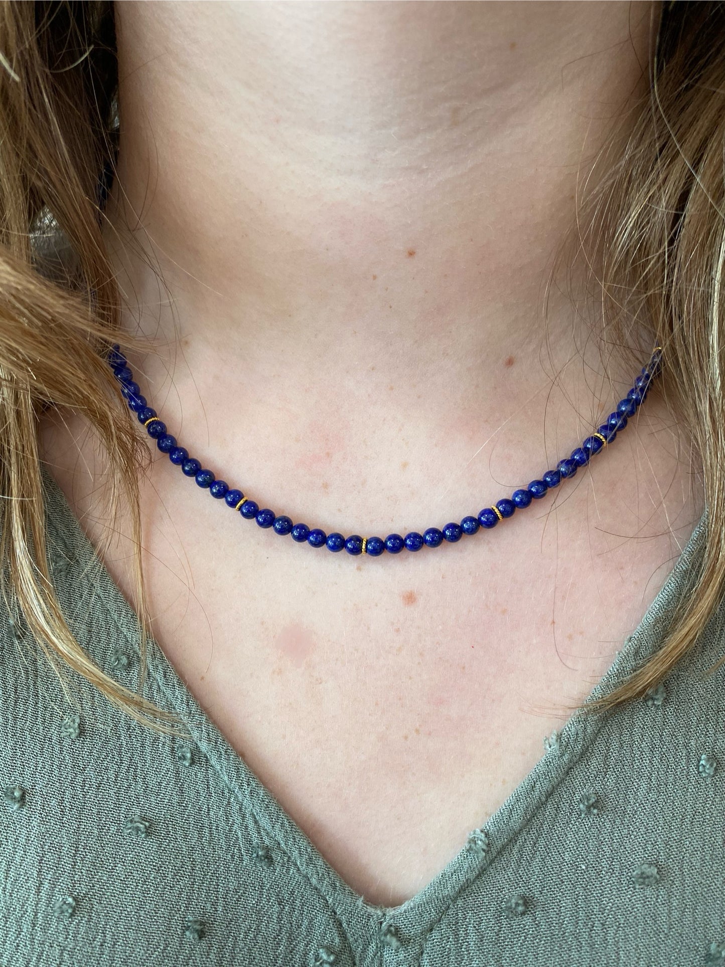 Lapis Lazuli Gold Necklace