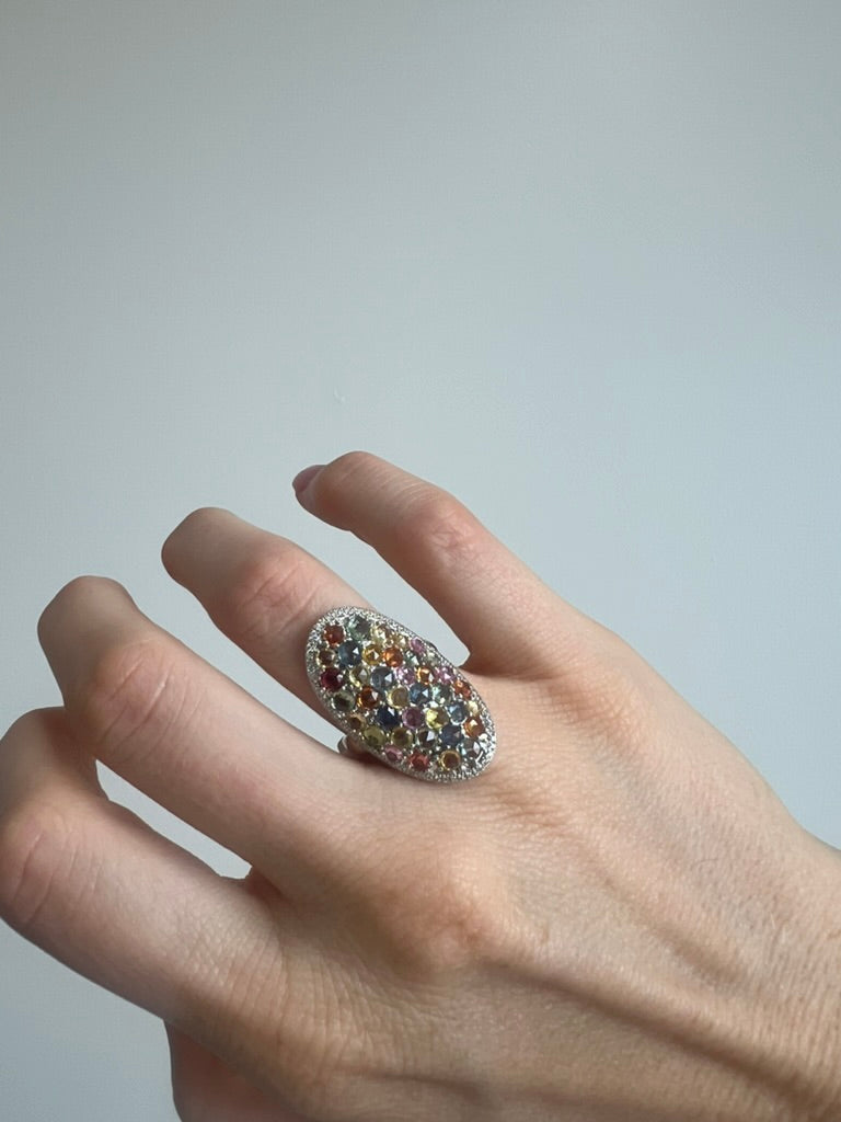 Multicolor Sapphire Ring