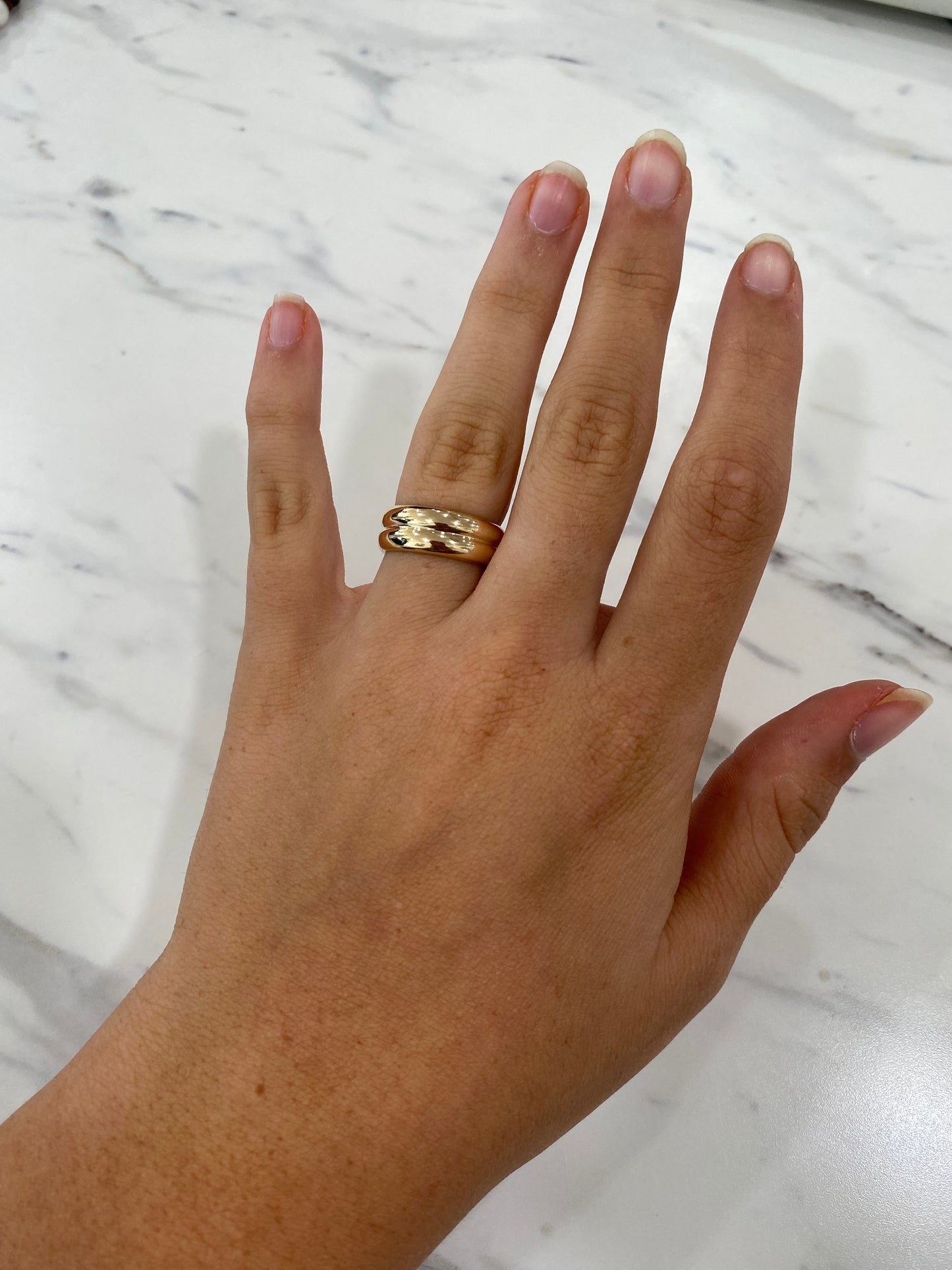 Double Wide Gold Band
