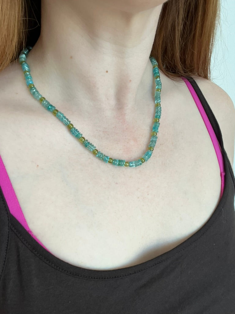 Apatite and Peridot Necklace