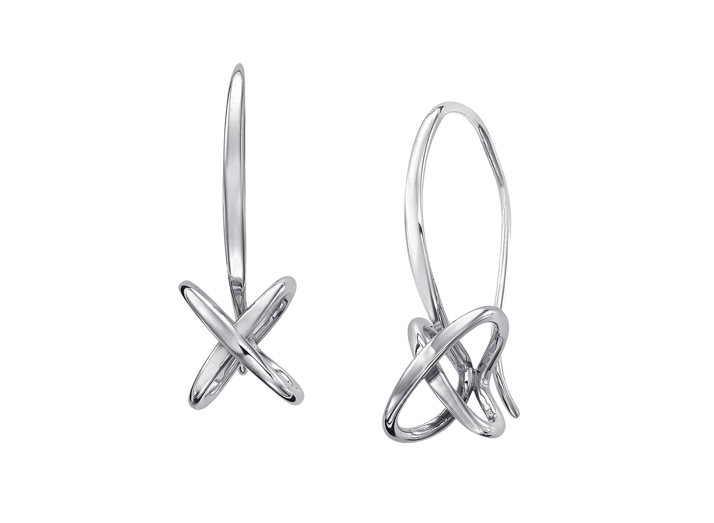 Kiss Silver Earrings