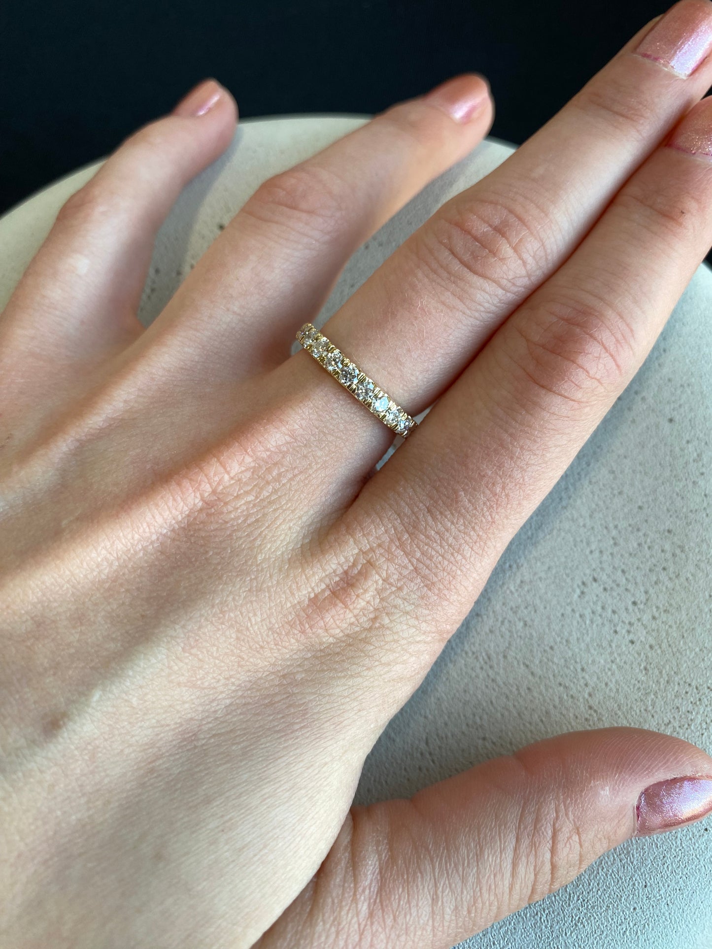 0.75 ct Lab Diamond Band - Yellow Gold