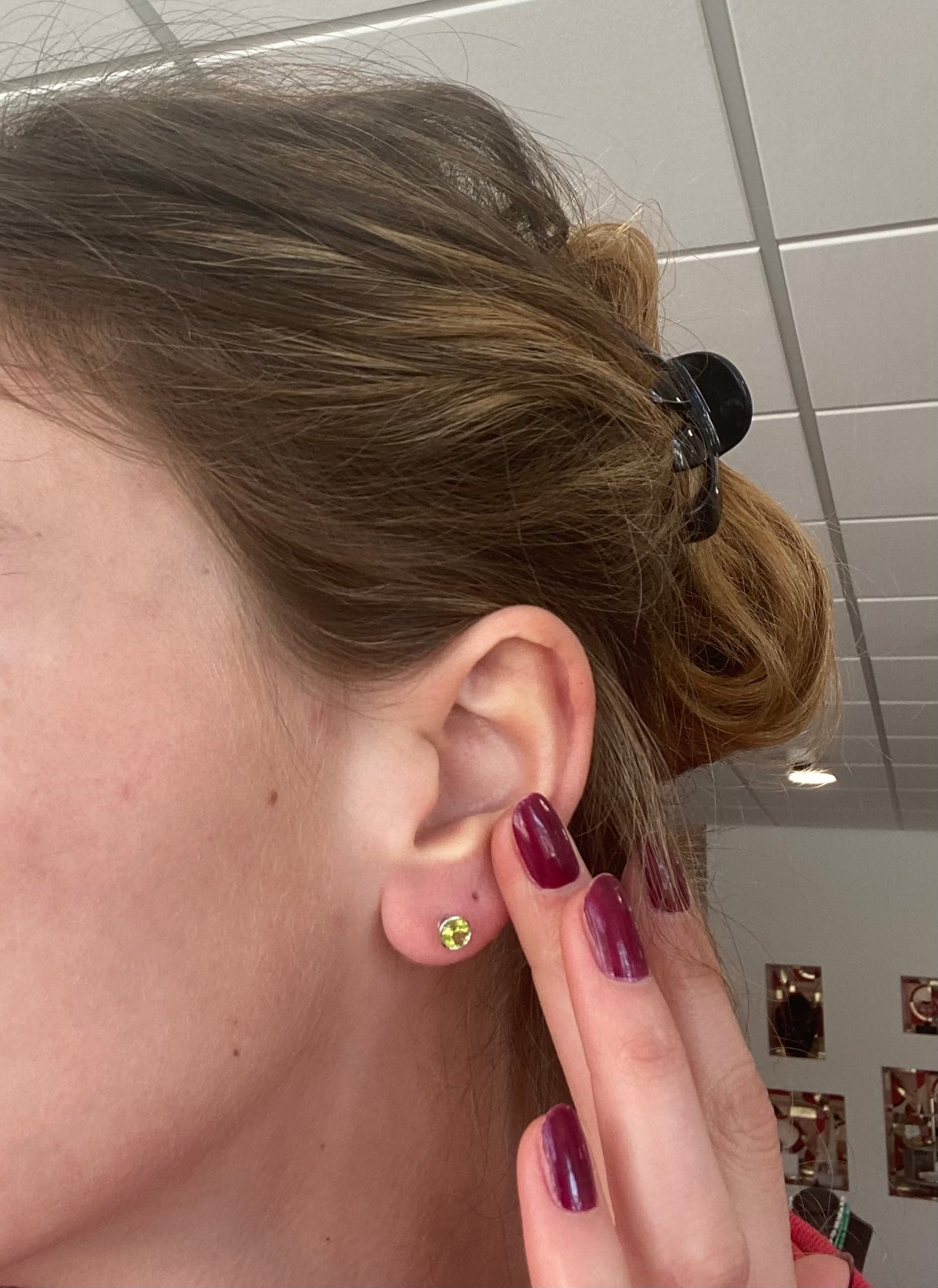 Peridot Stud Earrings