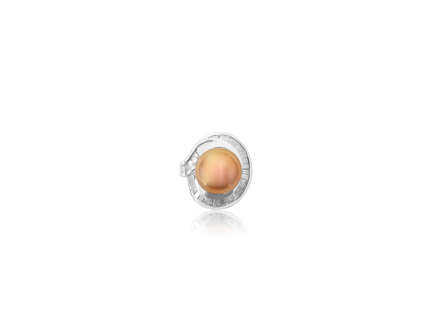 Ballerina Pearl and Diamond Ring