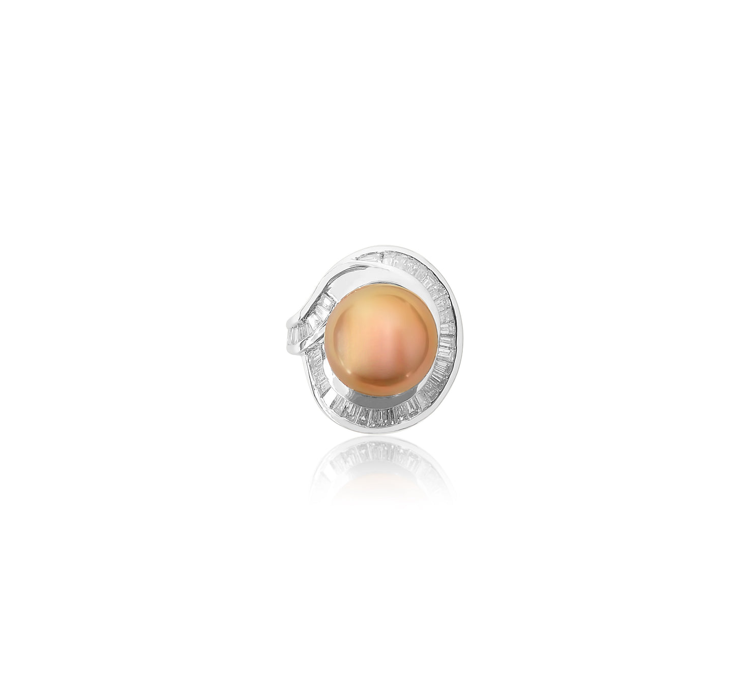 Ballerina Pearl and Diamond Ring