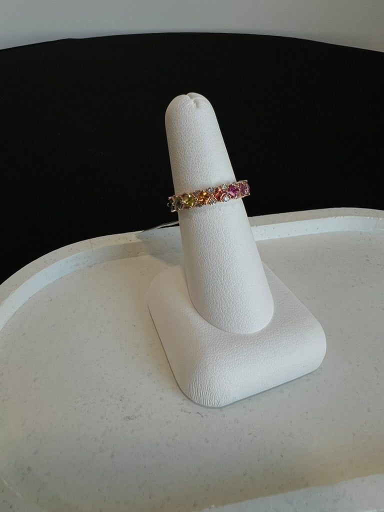 Rainbow Sapphire Ring