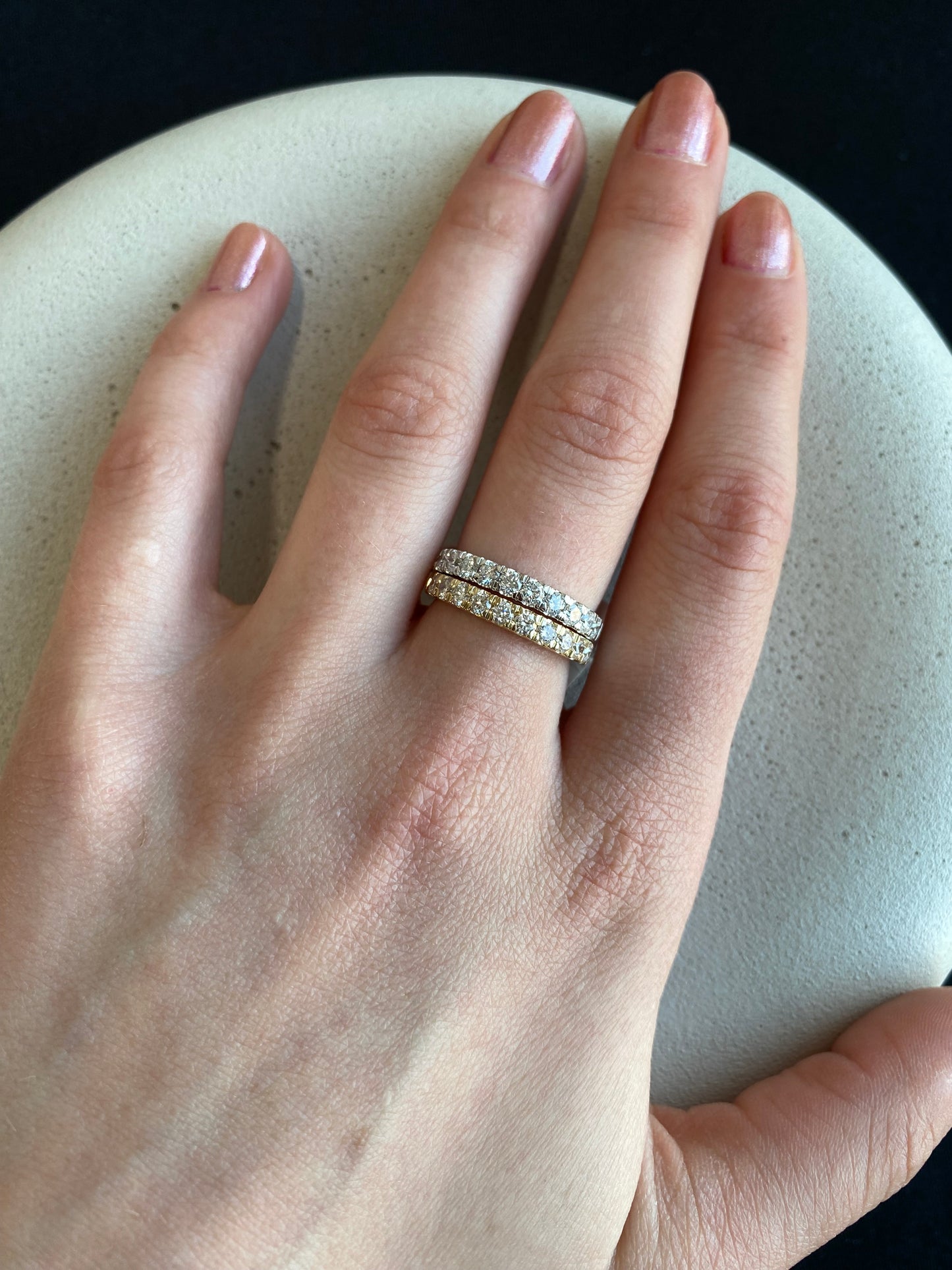 0.75 ct Lab Diamond Band - White Gold
