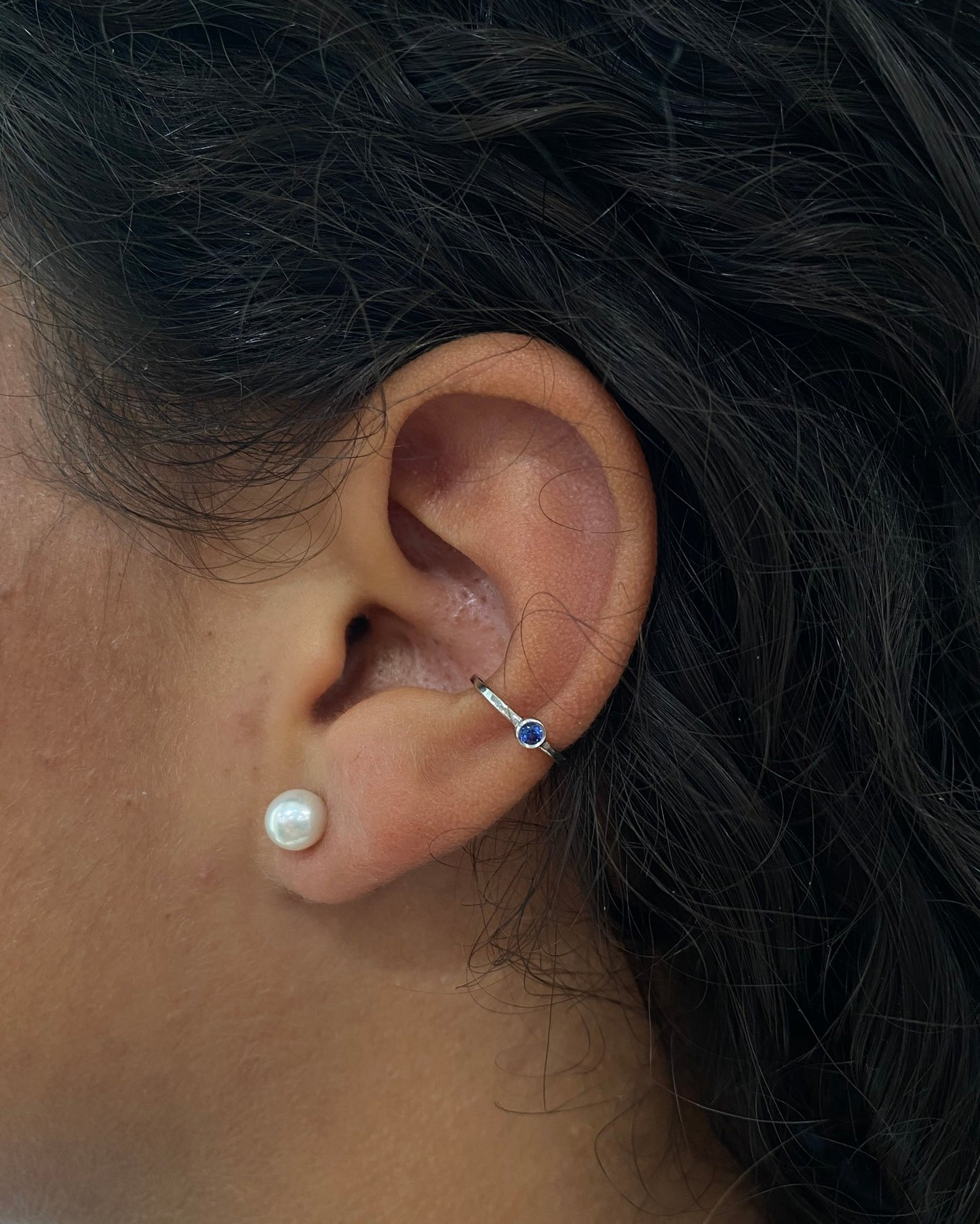 Sapphire Ear Cuff