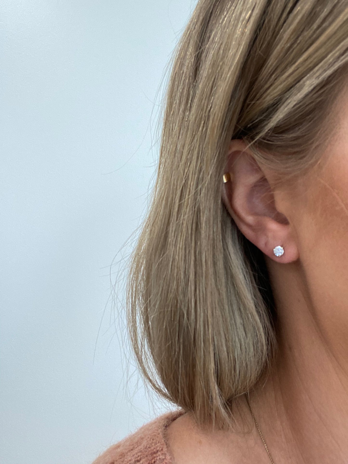 0.47 ct White Diamond Studs