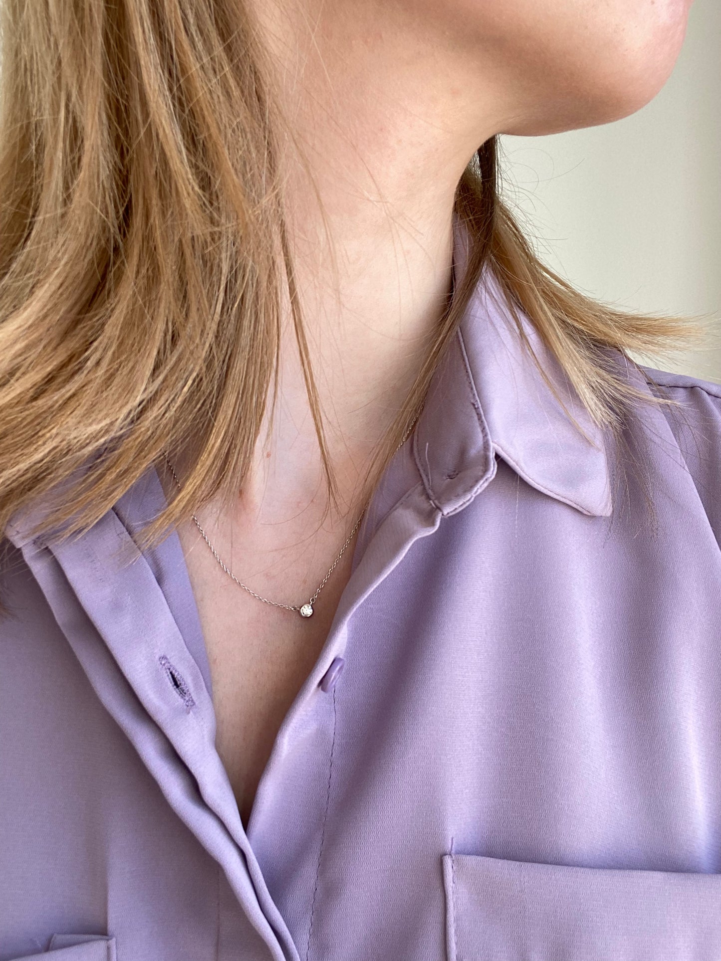 Bezel Diamond Pendant