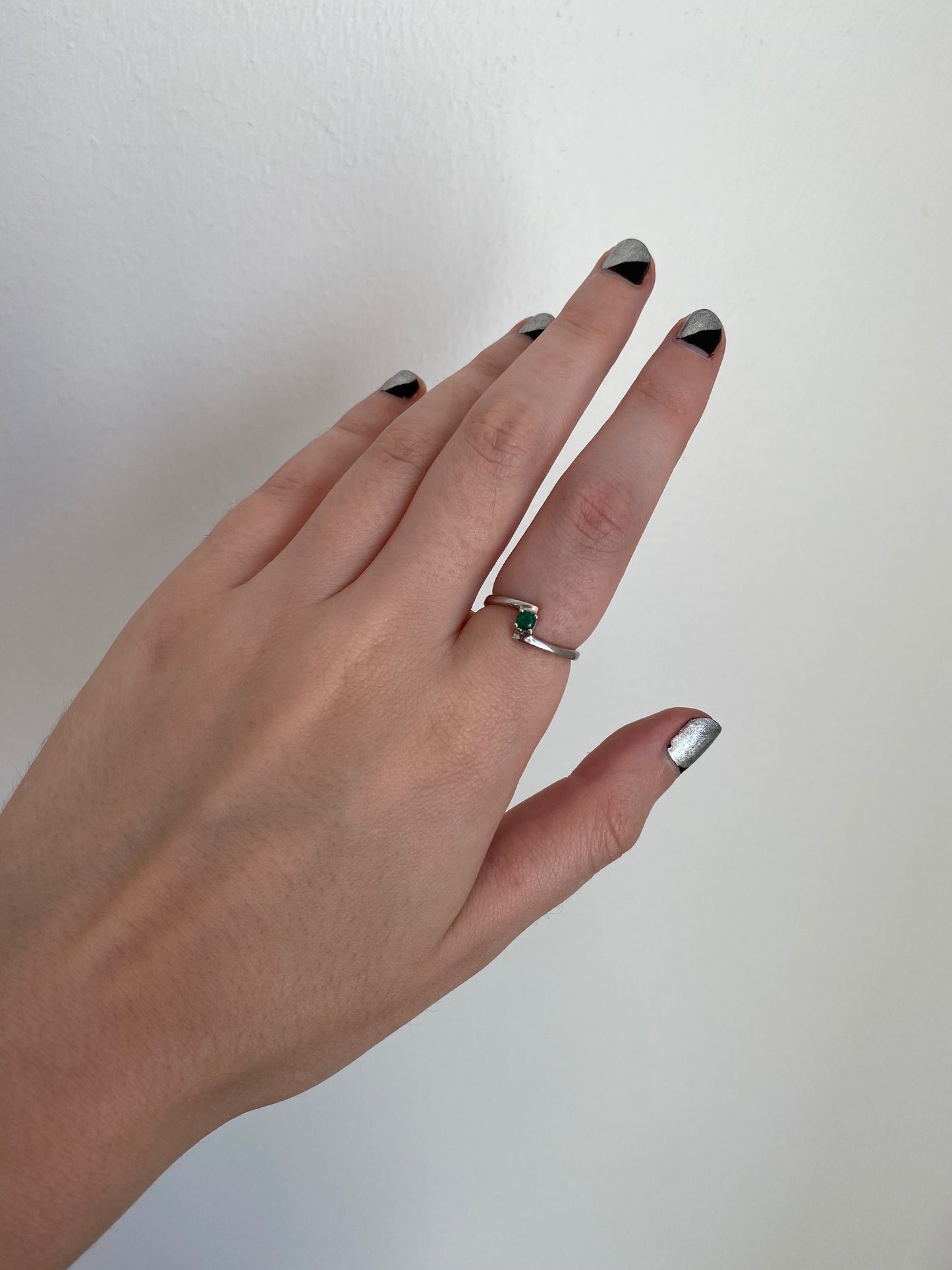 Birthstone Emerald Stacking Ring
