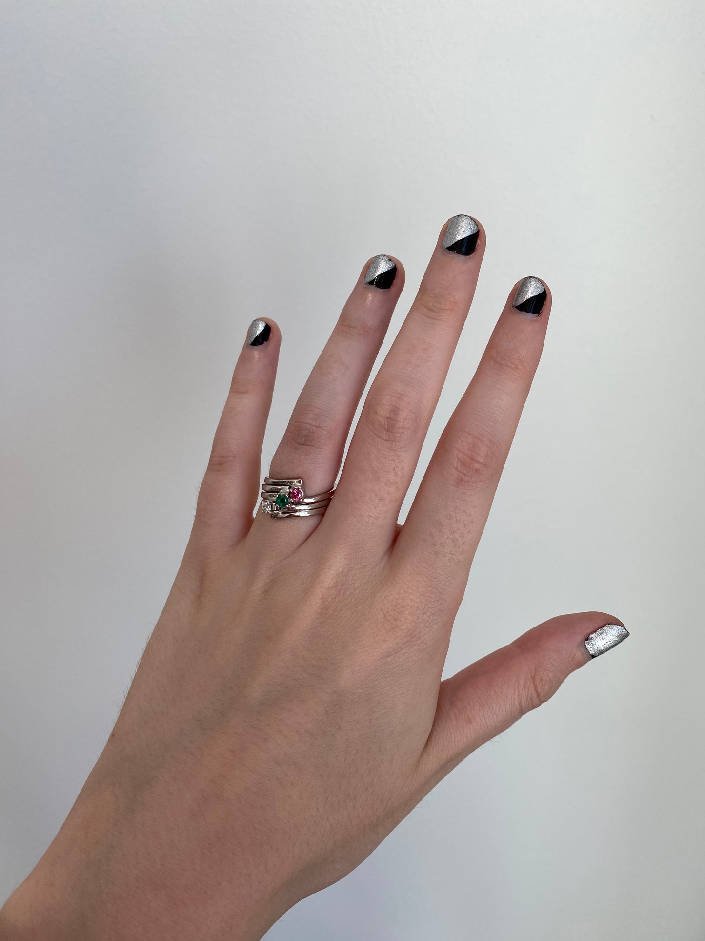Birthstone Emerald Stacking Ring