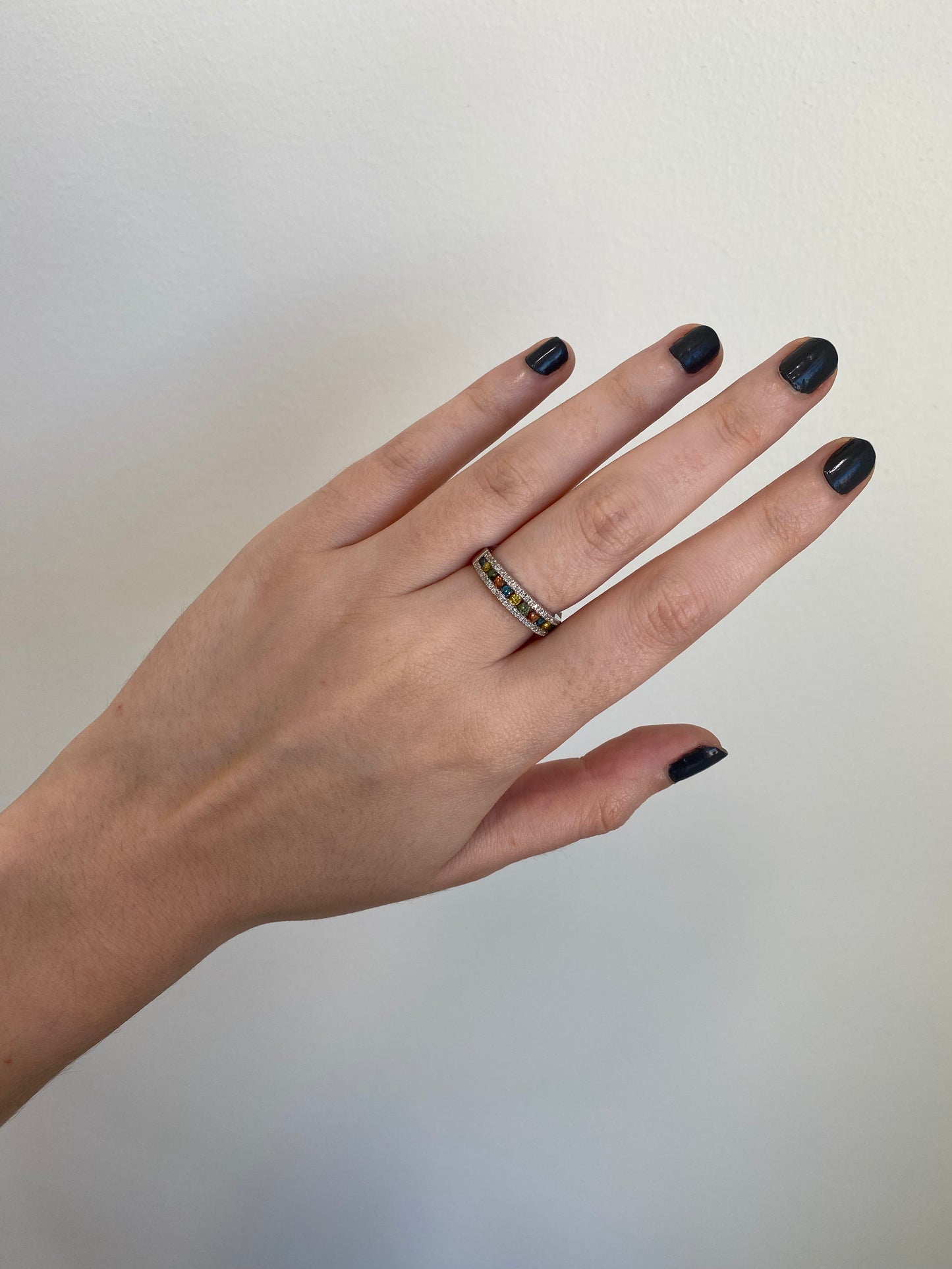 Colored Diamond Band
