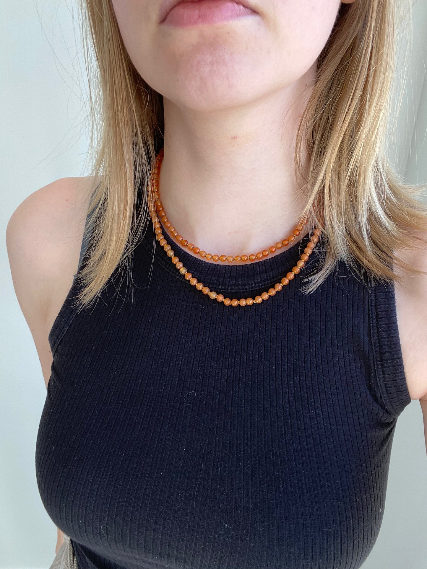 Carnelian Long Necklace