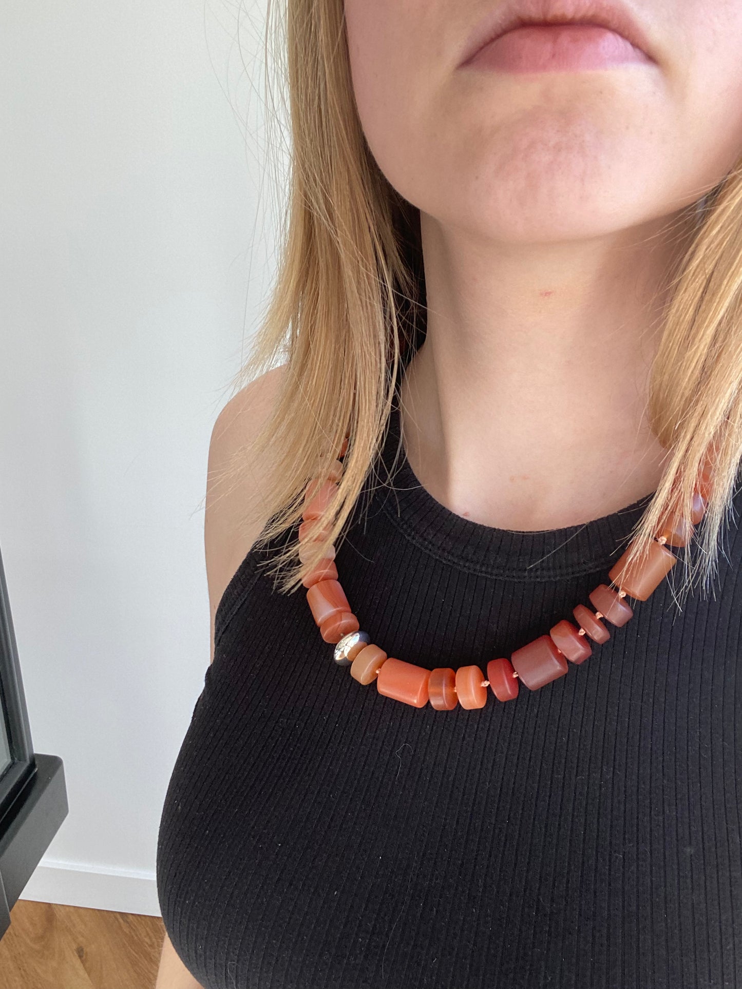 Carnelian Roundel Necklace