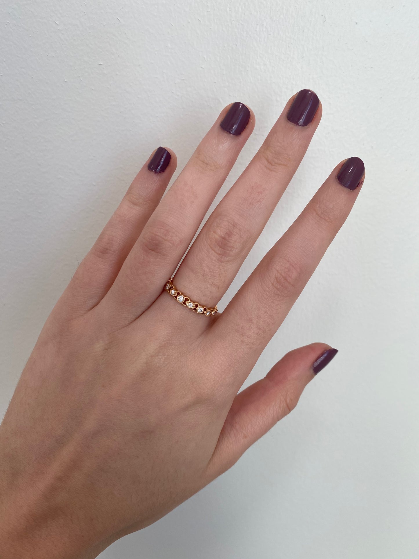 Diamond Milgrain Cut Out Band
