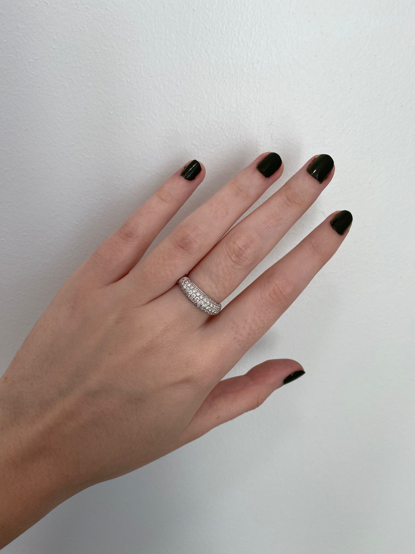 Domed Diamond Band